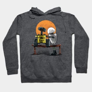 Robots Gazing at the Moon Hoodie